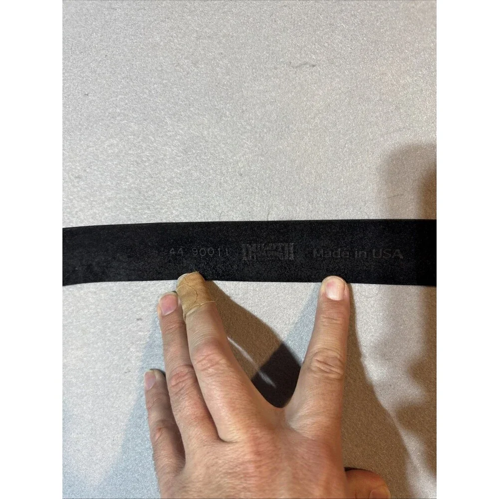 Duluth Trading Co Mens Leather Belt 90011 Black Size 44